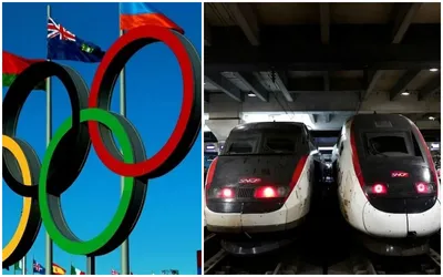 paris olympics 2024  প্যারিস অলিম্পিক্স শুরুর আগেই ট্রেনে আগুন  ব্যাহত ফ্রান্সের রেল পরিষেবা